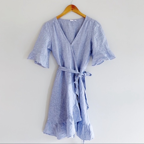 Zara | Dresses | Linen Cotton Wrap Dress | Poshmark